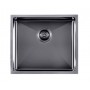 Gun Metal Grey Stainless Steel Handmade Top/Undermount Single Bowl Kitchen/Laundry Sink 510x450x230mm